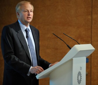 Bob Dudley, chief executive of British energy giant BP, speaks during a press conference in central London, on July 26, 2011