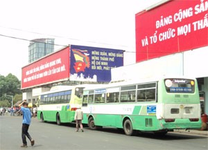 Clean gas buses are expected to replace decrepit ones in HCMC (Photo: Minh Tri)