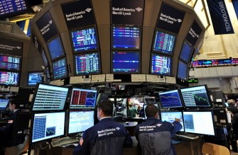 The Bank of America trading post on the floor of the New York Stock Exchange on August 4, 2011.