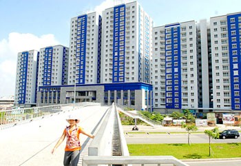New apartment blocks in District 8, HCMC (Photo: SGGP)