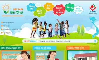 The website homepage