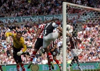 AFP - Newcastle's opening goal as Sunderland's Belgian goalkeeper Simon Mignolet (L) watches the ball cross the line