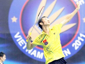 Vietnam's Tien Minh advances to quarterfinals in VN Open ảnh 1