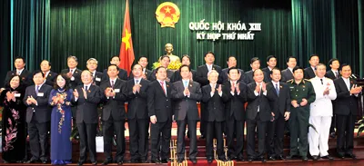 Chính phủ khóa XIII ra mắt. Ảnh: MINH ĐIỀN