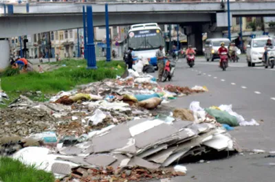 Rác đầy đường