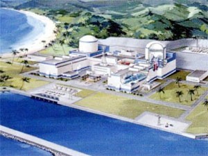 An artist's impression of a planned nuclear power plant in Ninh Thuan Province