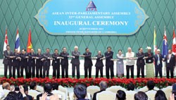 Delegates to AIPA-32 pose for a group photo
