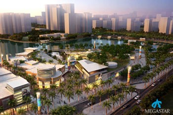 An artist's impression of Nhan Chinh Equable Lake Park
