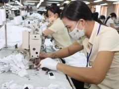 Workers at Viet Tien Garment Corporation in Ho Chi Minh City