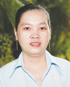 Cô Tạ Thị Thanh Hải vui mừng trước kết quả siêu âm ngày 21-8-2011