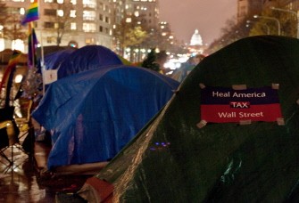 AFP - Tents are seen at the Occupy Washington DC camp at Freedom Plaza in Washington on November 16, 2011.