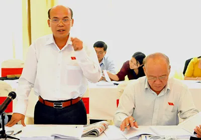 Đại biểu Đỗ Văn Đương (TPHCM) phát biểu tại tổ. Ảnh: MINH ĐIỀN