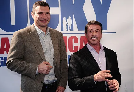 Vitali Klitschko và Sylvester Stallone