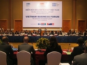 A view of the Vietnam Business Forum in Hanoi Dec. 2, 2011 (Photo: Vietnam News Agency)