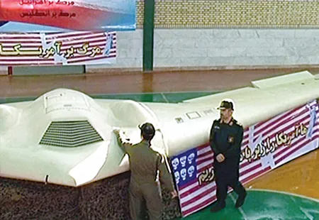 Iran trưng hình ảnh máy bay của Mỹ