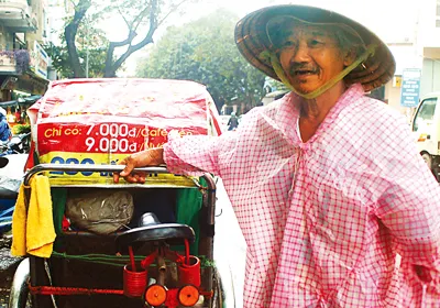 Ông Huỳnh Kim Hiền (hành nghề xích lô) là một trong những đối tượng được hỗ trợ tết của UBND TP Đà Nẵng trong năm nay. Ảnh: Nguyễn Hùng