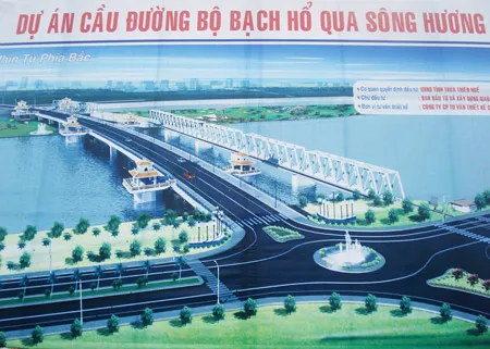 Thừa Thiên – Huế: Hợp long cầu Bạch Hổ bắc qua sông Hương