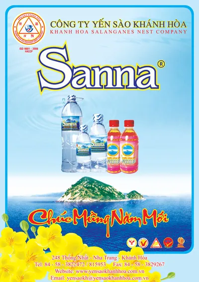 Nước giải khát Sanna - Thương hiệu vì sức khỏe cộng đồng