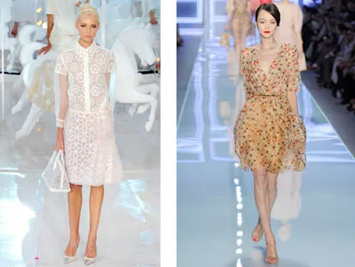 Louis Vuitton (trái) - Christian Dior