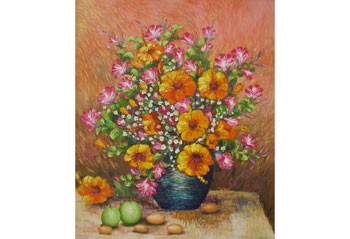 A still-life painting by Thuy Van