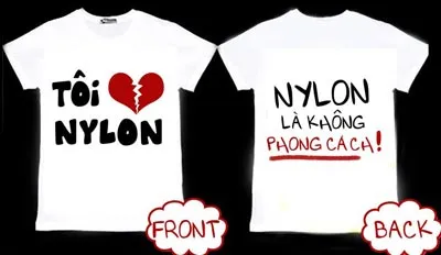 Áo đồng phục "Nylon là không phong cách"