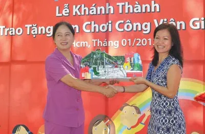 Unilever trao tặng sân chơi cho trẻ em: Nỗ lực vì sự phát triển toàn diện của trẻ