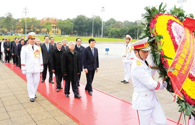 Lãnh đạo Đảng, Nhà nước vào lăng viếng Chủ tịch Hồ Chí Minh