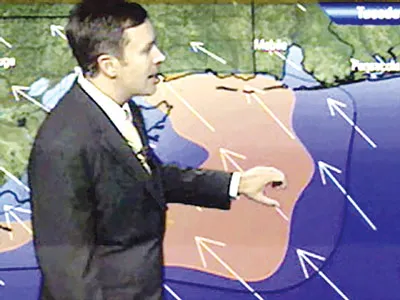 Một chương trình dự báo thời tiết tại Nam Phi.