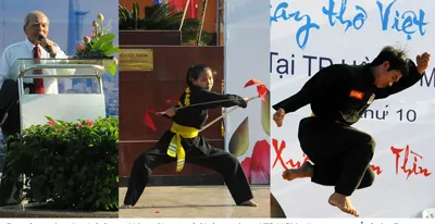 Đọc thơ múa võ minh họa - Nét mới trong Hội Thơ Xuân tại TPHCM năm nay