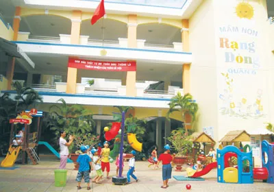 Trường Mầm non Rạng Đông Quận 6 chăm lo cho sự nghiệp trồng người