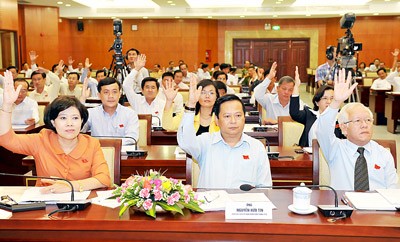 The plan to implement ‘Year of Traffic Safety 2012’ submitted by HCMC Committee Vice Chairman Nguyen Huu Tin approved by all deputies
