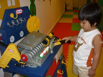 Entertainment area provides different games with which children can take a lot of different jobs.