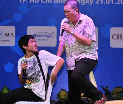 Nhóm hài Nhật Cường với tiết mục Xích lô khá quen thuộc với khán giả.