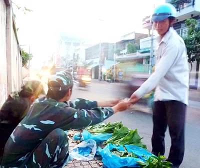 Bó rau xanh của những người lính