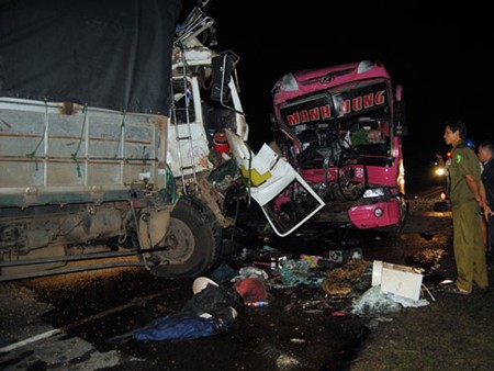 The scene of the accident