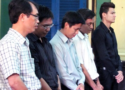 The accused in court (Photo: VnExpress)