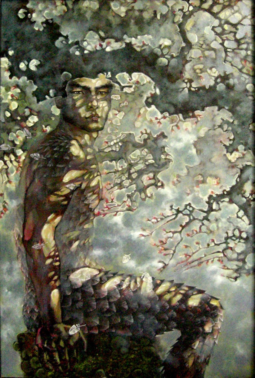 One of the artworks on display at the exhibition (Photo: Courtesy of the Australian Consulate-General)