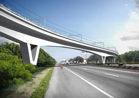 Mô hình tuyến đường sắt Bến Thành - Suối Tiên