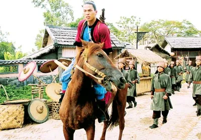 Bối cảnh phim Huyền sử Thiên đô được dựng tại phim trường Cổ Loa