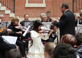 The file photo shows Pham Phuong Anh performing at the contest in Moscow.