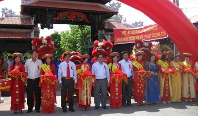The opening ceremony of Phan Trong Tue kindergarten in Tien Giang Province (Photo: SGGP)