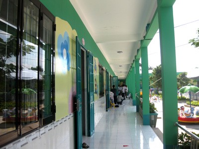 A row of class rooms in the school (Photo: SGGP)