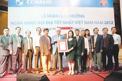 Eximbank đạt giải Ngân hàng nội địa tốt nhất Việt Nam