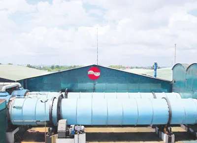 Hệ thống ống sinh hóa trong quy trình xử lý rác thải của công nghệ Dano