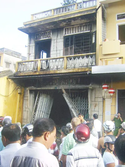 Cháy nhà trong phố cổ Hội An