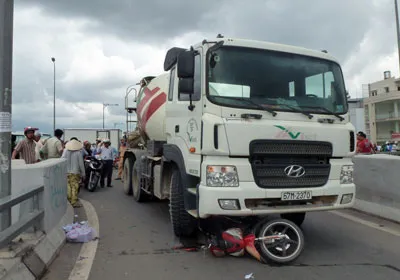 Hiện trường vụ tai nạn. Ảnh: Sơn Hải