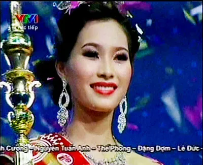 Hoa hậu Đặng Thu Thảo. Nguồn: VTV1