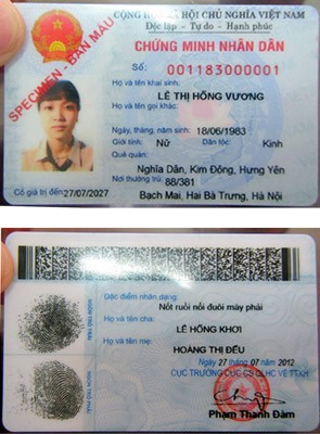 The new ID card ( Photo SGGP )