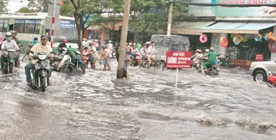 Lo ngại phát sinh điểm ngập mới