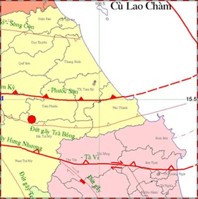 Động đất 3,5 độ Richter tại Quảng Nam
